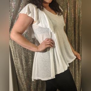 V christina flowy top. Size small